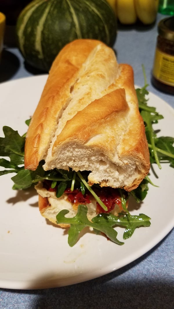 The best hummus sandwich you've ever had